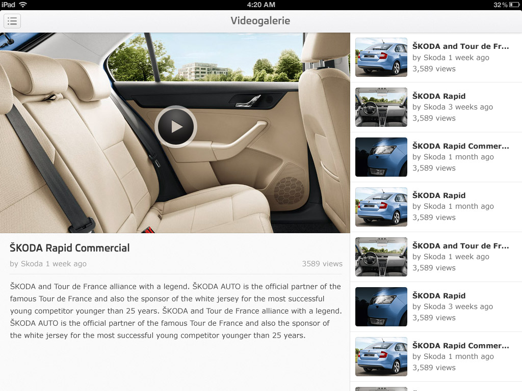 ŠKODA Interactive Catalogue
